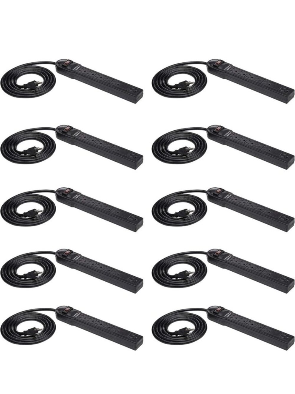 Surge Protector Power Strip, 6-Outlet, 790 Joules, Circuit...